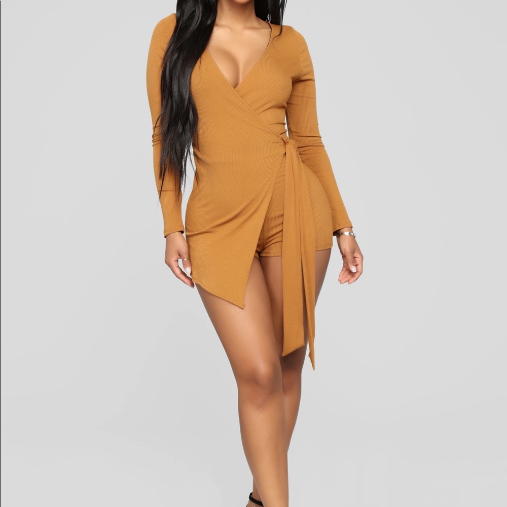 Wrap Romper Front Tie